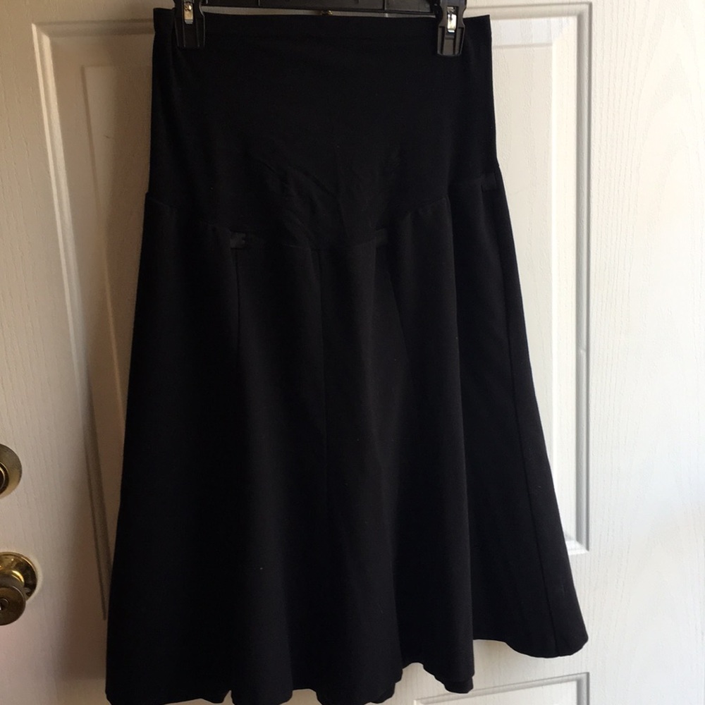 Black maternity skirt